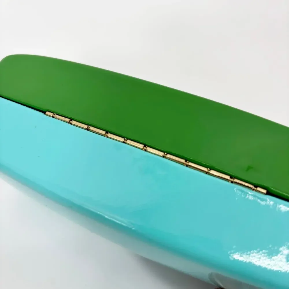 Kate Spade Sunglasses Case Eyeglasses Glasses Clamshell Hard Case w/ Cloth Only